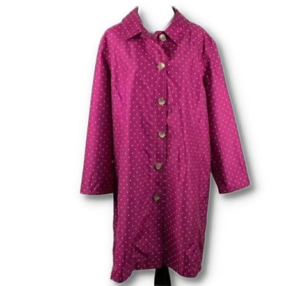 Lands end trench coat XL P 18-20 packable jacket - Picture 1 of 10